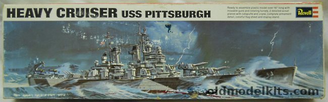 Revell 1/490 USS Pittsburgh Heavy Cruiser, H457 plastic model kit